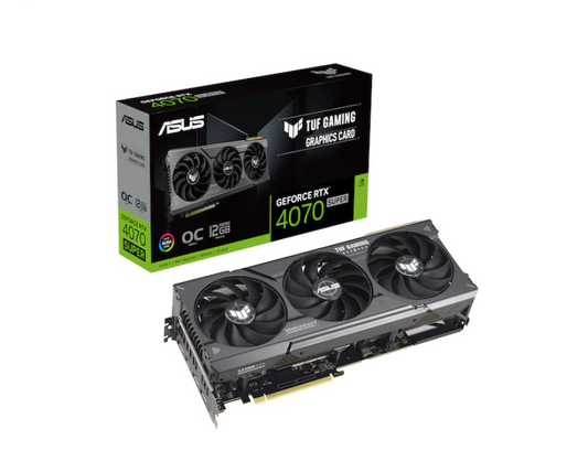 ASUS GeForce RTX 4070 SUPER TUF Gaming OC - 12GB GDDR6X - Gaming Grafikkarte